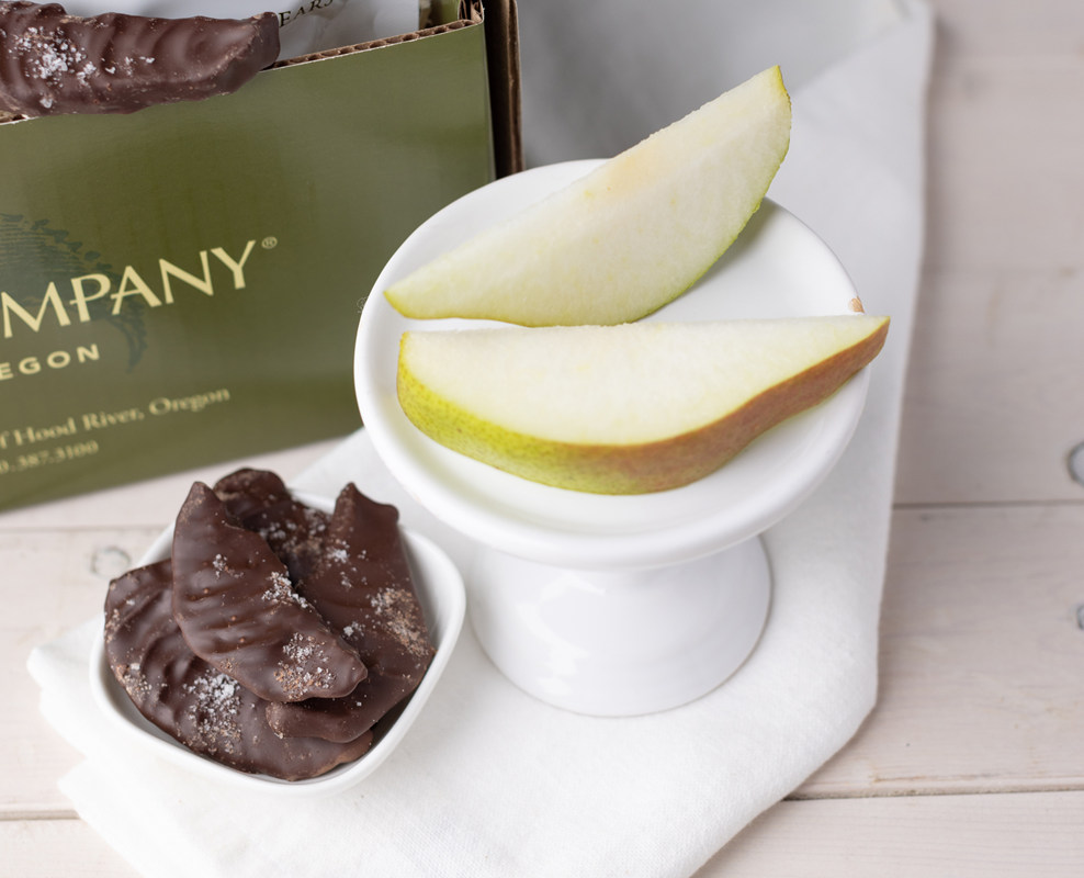 Chocolate Covered Comice Pears Duo
