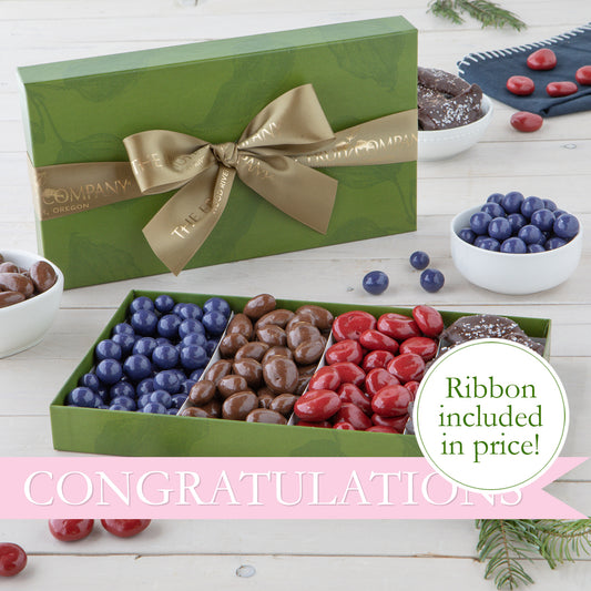 Congratulations Chocolate Covered Fruit Medley
