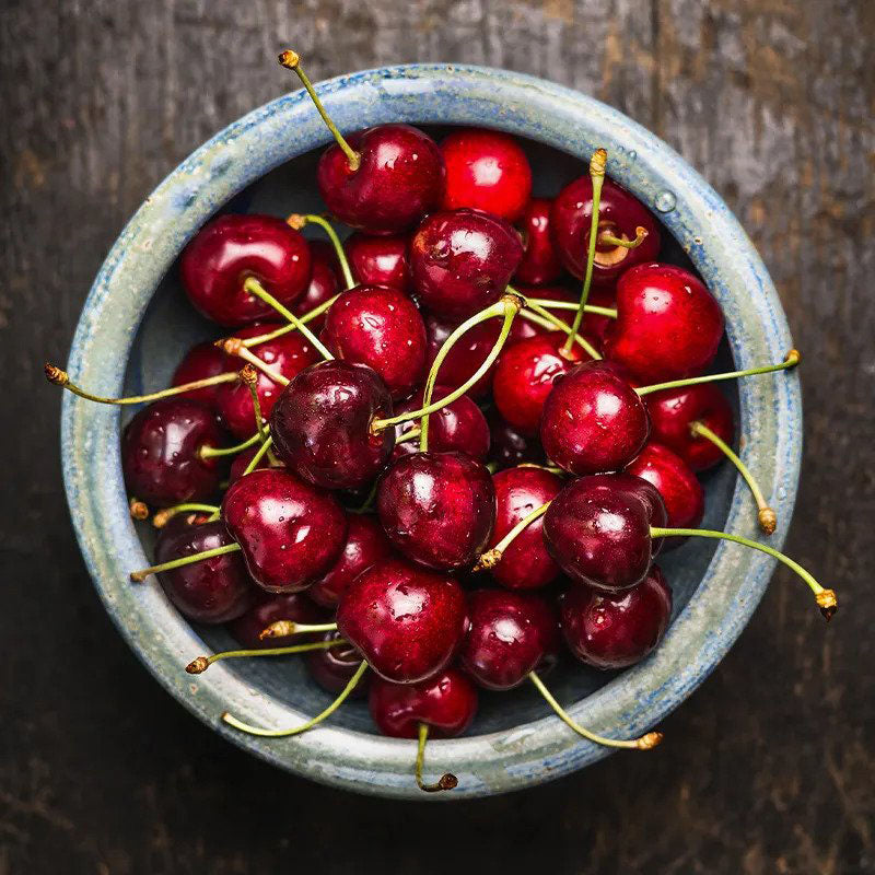 Fresh, juicy, organic cherries bursting with flavor