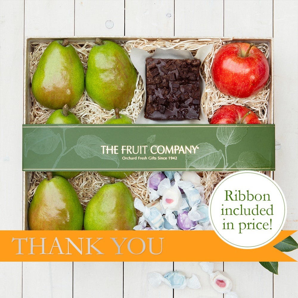 Delicious summer thank you treats in a delightful gift box.
